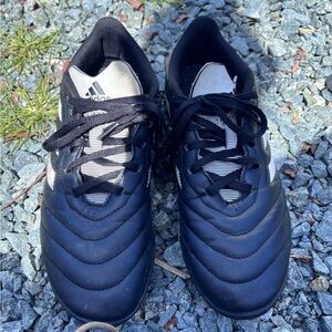 adidas Black and White Low-Top Athletic Shoes